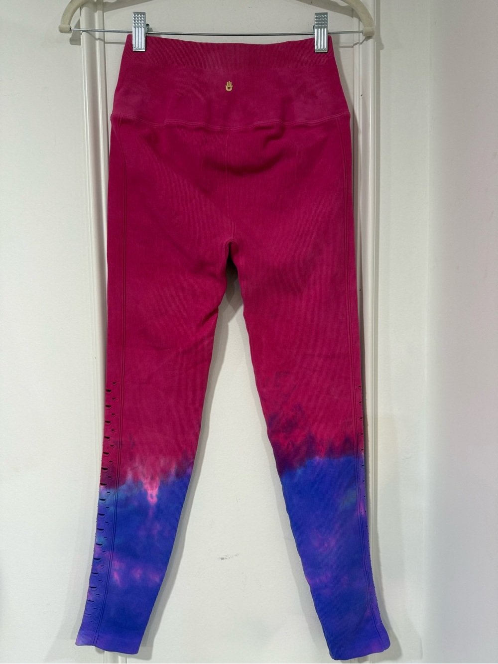Spiritual Gánster Self Love Pink & Purple Tie-Dye Leggings Size XS/ S - Picture 2 of 5